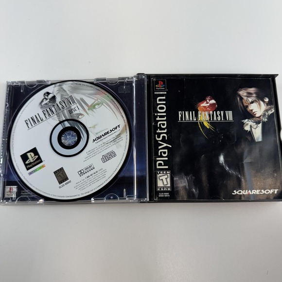 Final Fantasy VIII Sony PlayStation PS1 Black Label 4-Disc Set CIB‎ Squaresoft - Picture 3 of 10